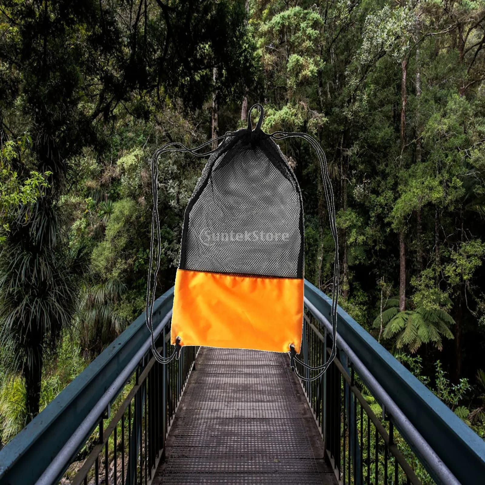 Scuba Accessories Bag Mesh Dive Backpack Lightweight Mesh Pouch for Swimming Snorkeling Beach Training