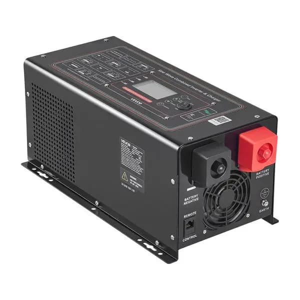 Inverter a Onda Sinusoidale Pura, 1200W, da DC 12V a AC 120V con Display LCD e Telecomando
