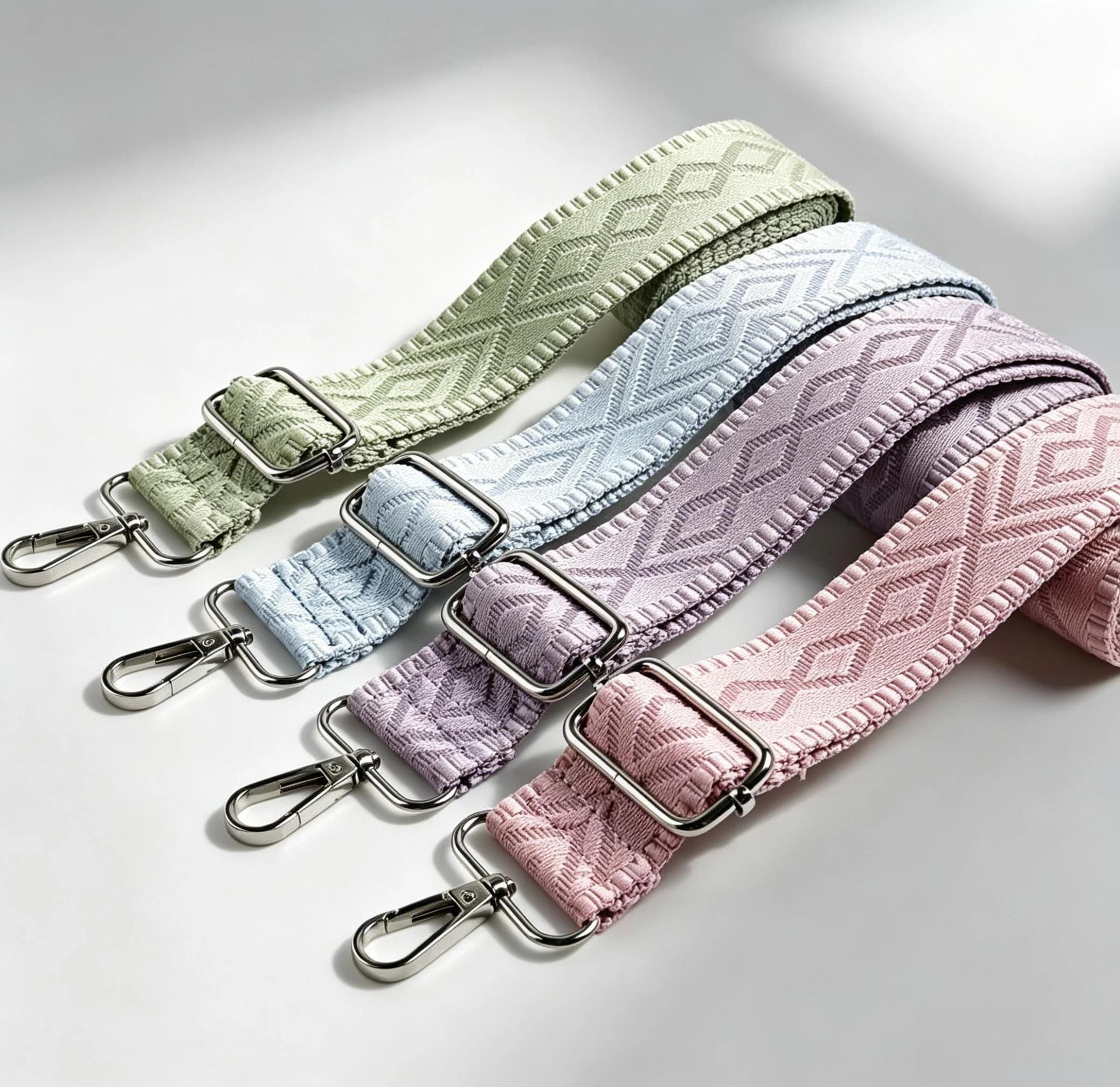 Women Fashion Wide Bag Strap Adjustable Jacquard Shoulder Strap for Crossbody Bags