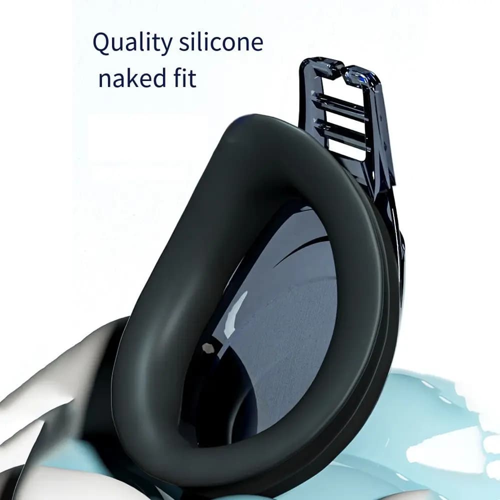 Anti-fog Swim Goggles Silicone Mirror Frame Quick Adjustable Diving Swimming Goggles No Leakage Clear Vision