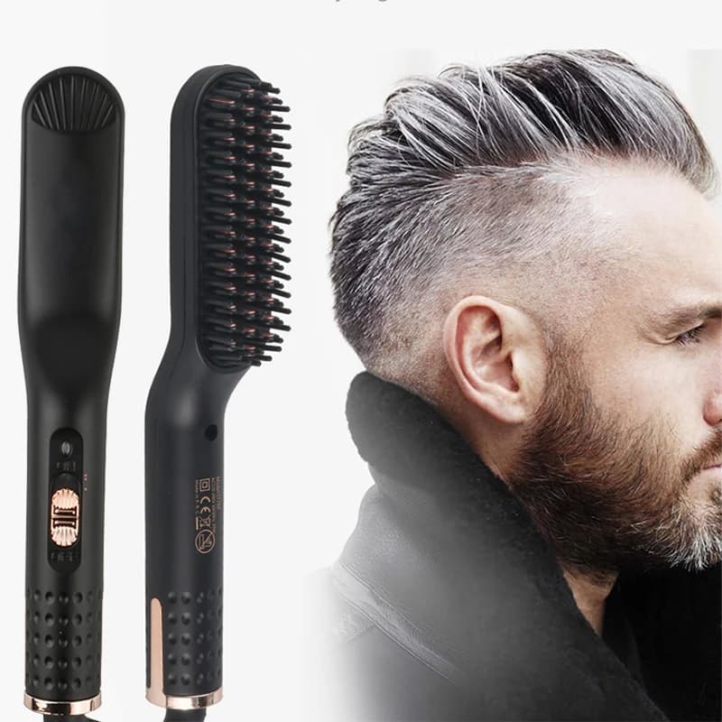 Portable Hair Plate Hair Brush for Men's Hair Soffici Hair Plate for Beard Electric Hair Care Hair Plate for Short Hair Plate