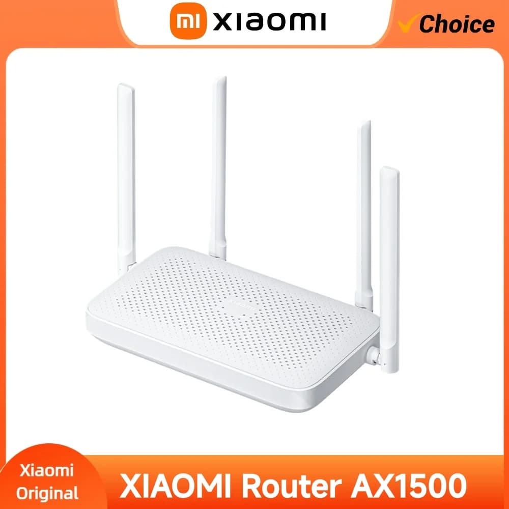 Router WiFi 6 Xiaomi AX1500 Dual Band 2.4G/5.0GHz, Ripetitore Mesh, Controllo Parentale Gigabit, Controllo tramite APP, Amplificatore di Segnale a Lungo Raggio
