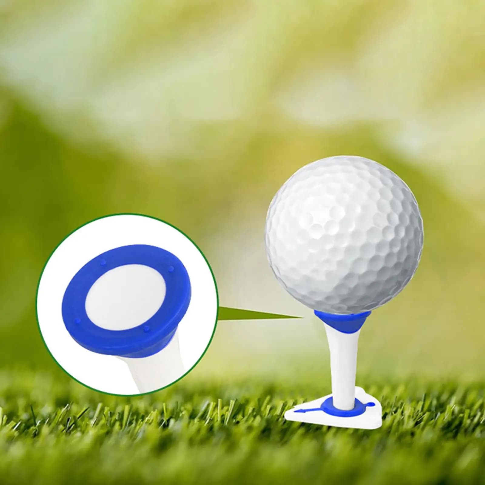 Accessorio per il golf con regolazione dell'altezza del tee, resistente, per allenamento e pratica all'aperto, per uomini e donne golfisti