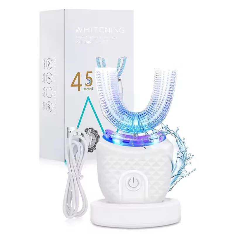 U-shaped portable electric toothbrush for hot sale oral hygiene 360-degree U-shaped electric toothbrush
