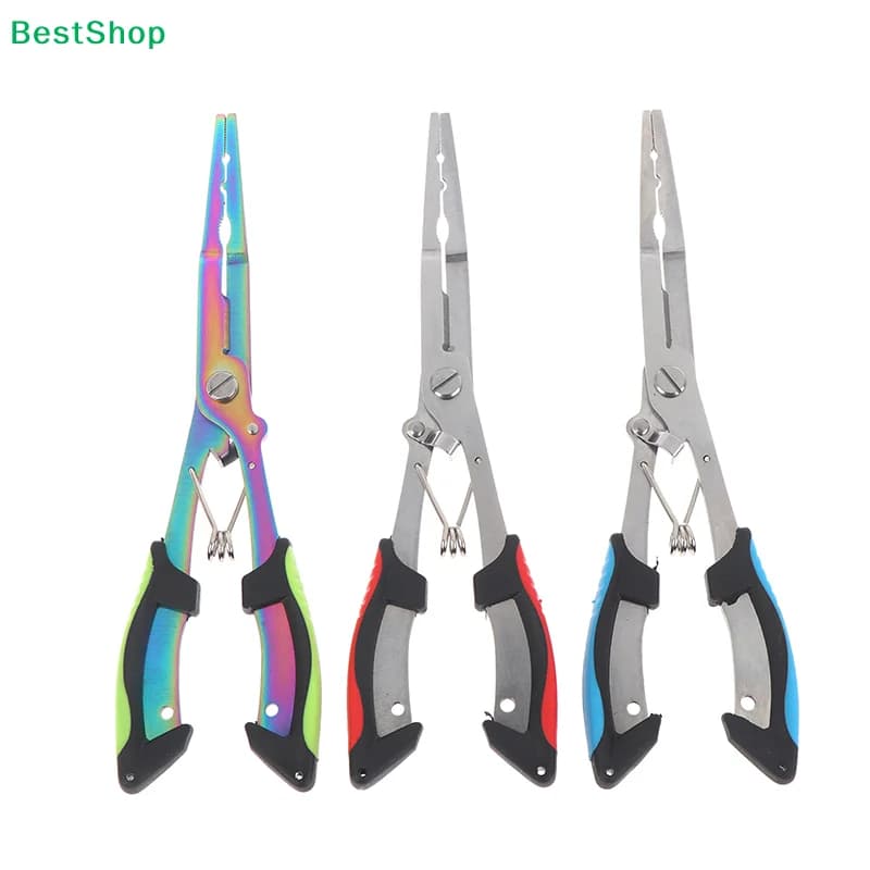 ▷Stainless steel fishing pliers: multifunctional fishing instrument with anti-slip handle | Salt water resistant fishing hook extractor