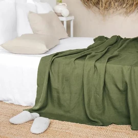 Pure Linen Queen King Size Flat Sheets Natural Breathable and Durable Linen Bed Sheets Anti-Tear Machine Washable