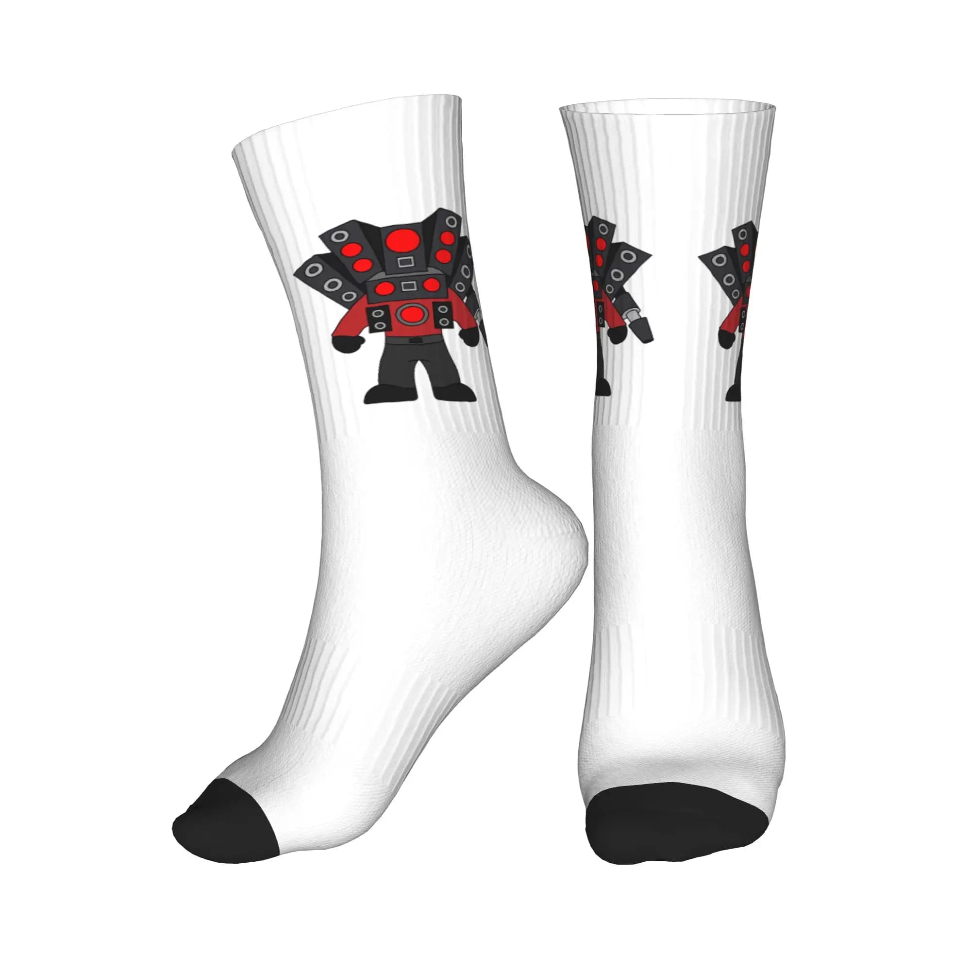 Calzini Unisex con Stampa 3D di Personaggi del Gioco Titan Speakerman Skibidi Toilet, Calzini Divertenti per Uomo e Donna