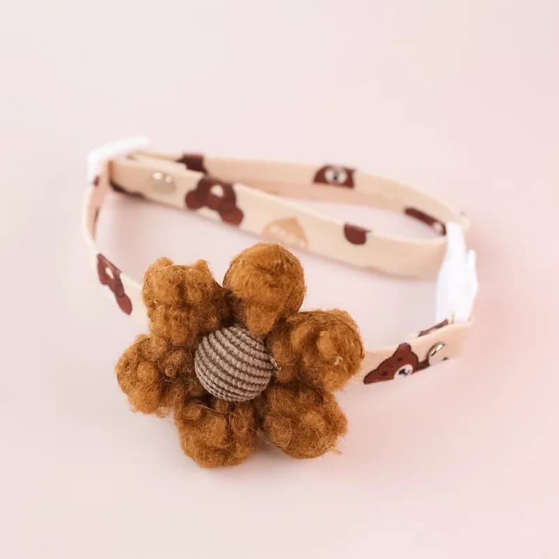 Pet Cat Dog Collar Color Contrasting Weaving Summer Freshness Adjustable Love Smiling Face Necklace Cat Breakaway Collar
