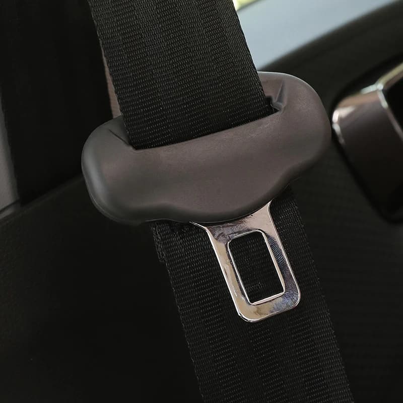 2 pieces of protection for car seat for car seat in scratch-resistant rubber, protective cover for clips, universal cover for belt buckle for sedan SUV