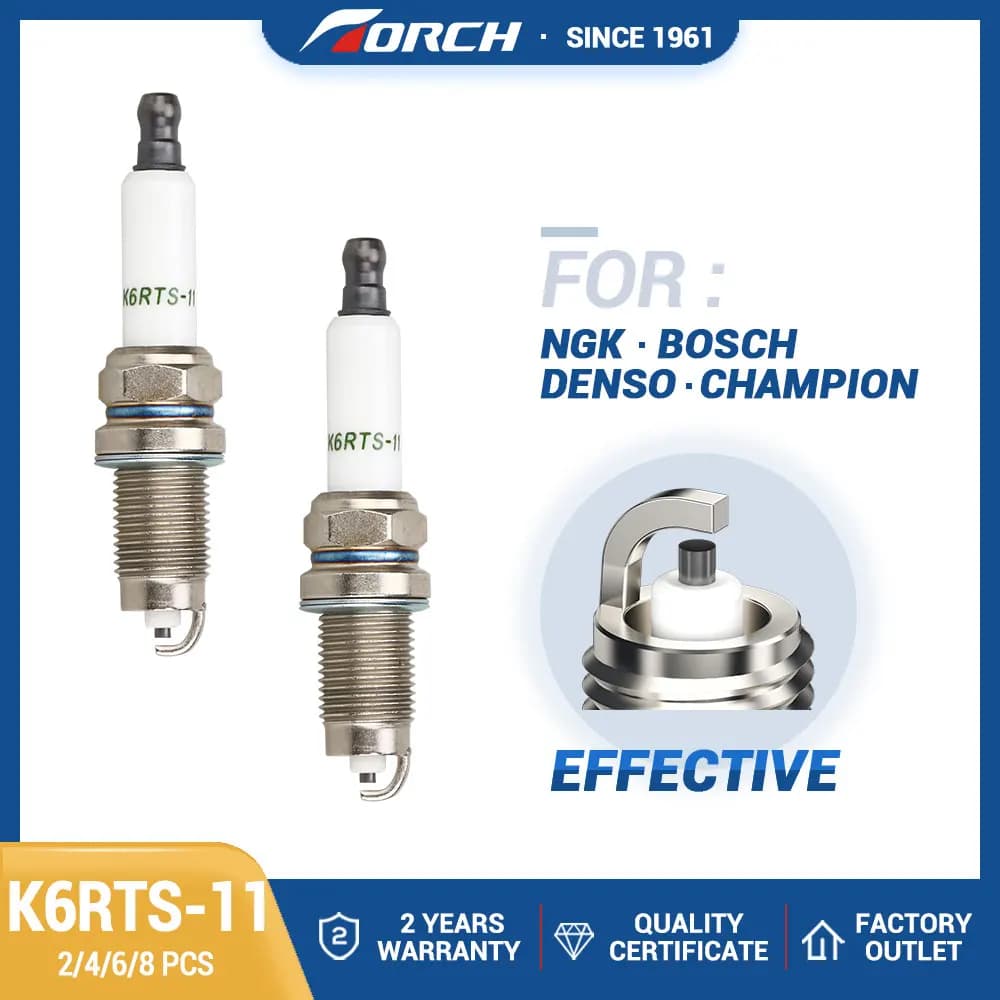 2-8 pz candele torcia K6RTS-11 sostituire per ZFR6T-11G KJ20DRM11 KJ20DR-M11 VW 101905601F 101905617C muslimf7her02 FR7HC +