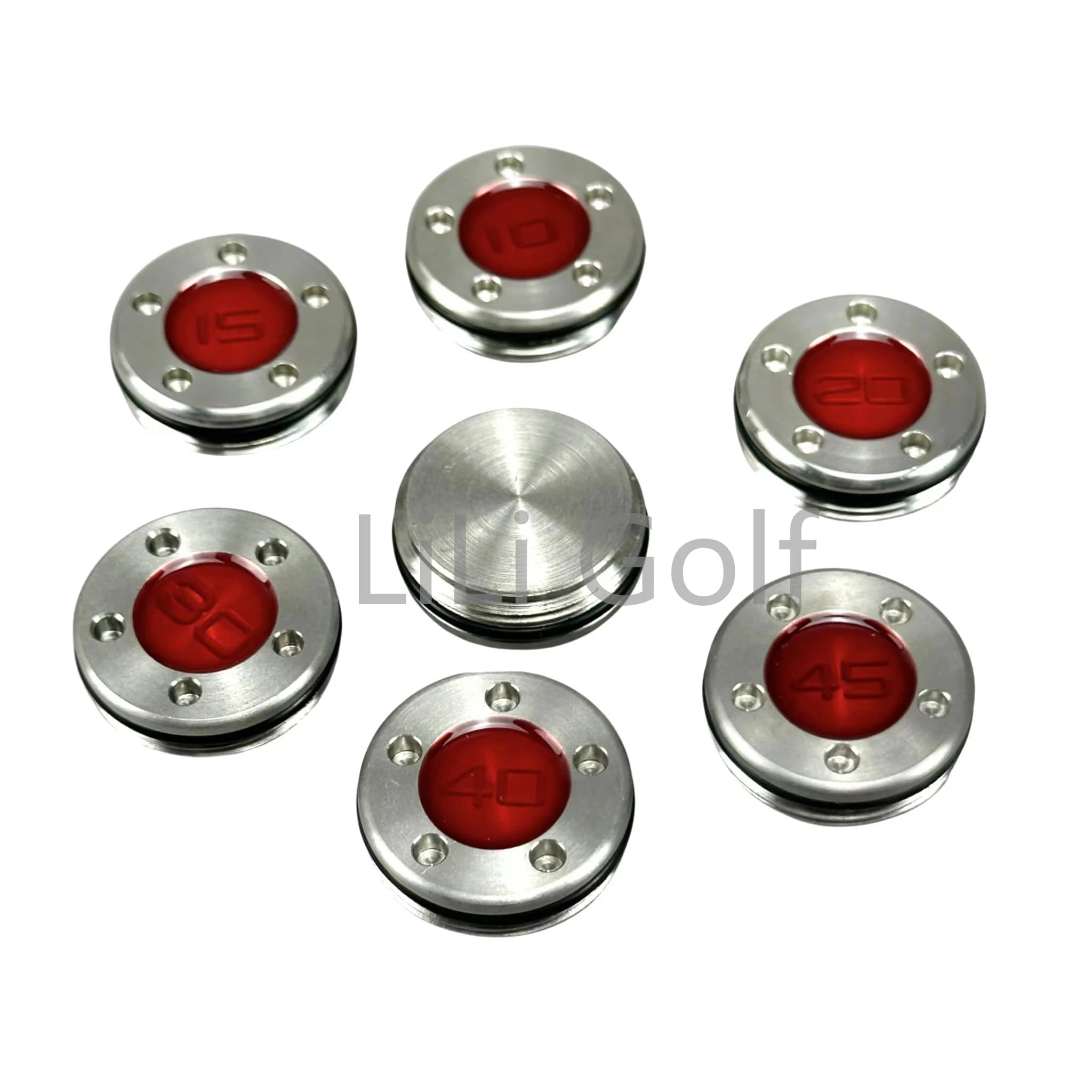 2 Custom Red Weights for Golf Putter Compatible with Scotty Cameron 5g/10g/15g/20g/25g/30g/35g/40g