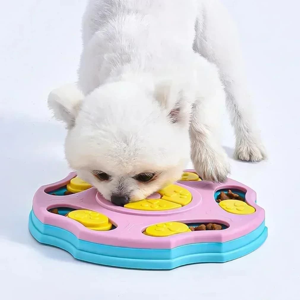 Giocattoli Puzzle per Cani, Dispenser di Cibo Interattivo per Aumentare l'Intelligenza dei Cuccioli, Ciotola Antiscivolo per Mangiare Lentamente, Gioco di Addestramento per Cani e Gatti