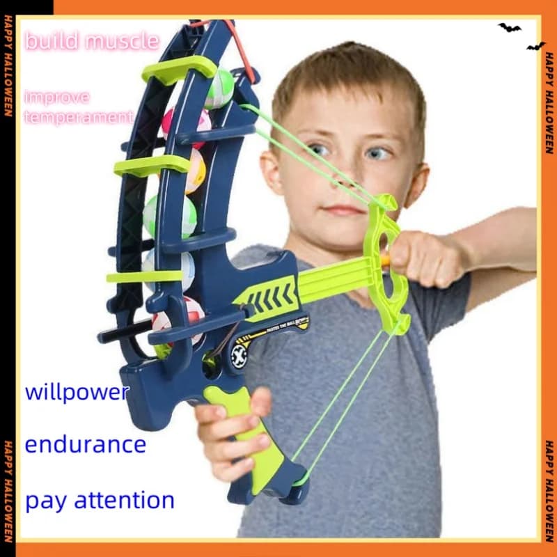 Tiro con l'arco e bersaglio con palline appiccicose, gioco interattivo genitore-figlio con freccette e bersaglio da lancio