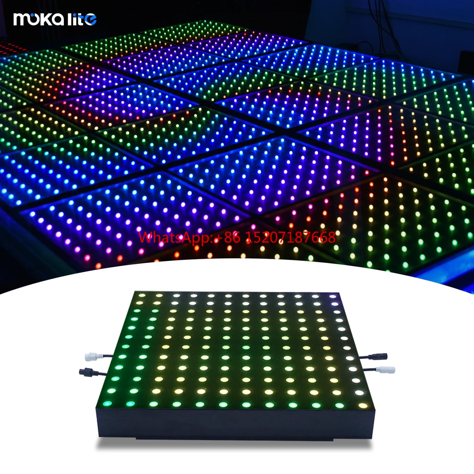 DMX magnetico RGB illuminato pannello LED da 144 pixel danza digitale DJ pavimenti piastrelle prezzo matrimonio prima evento festa di ballo