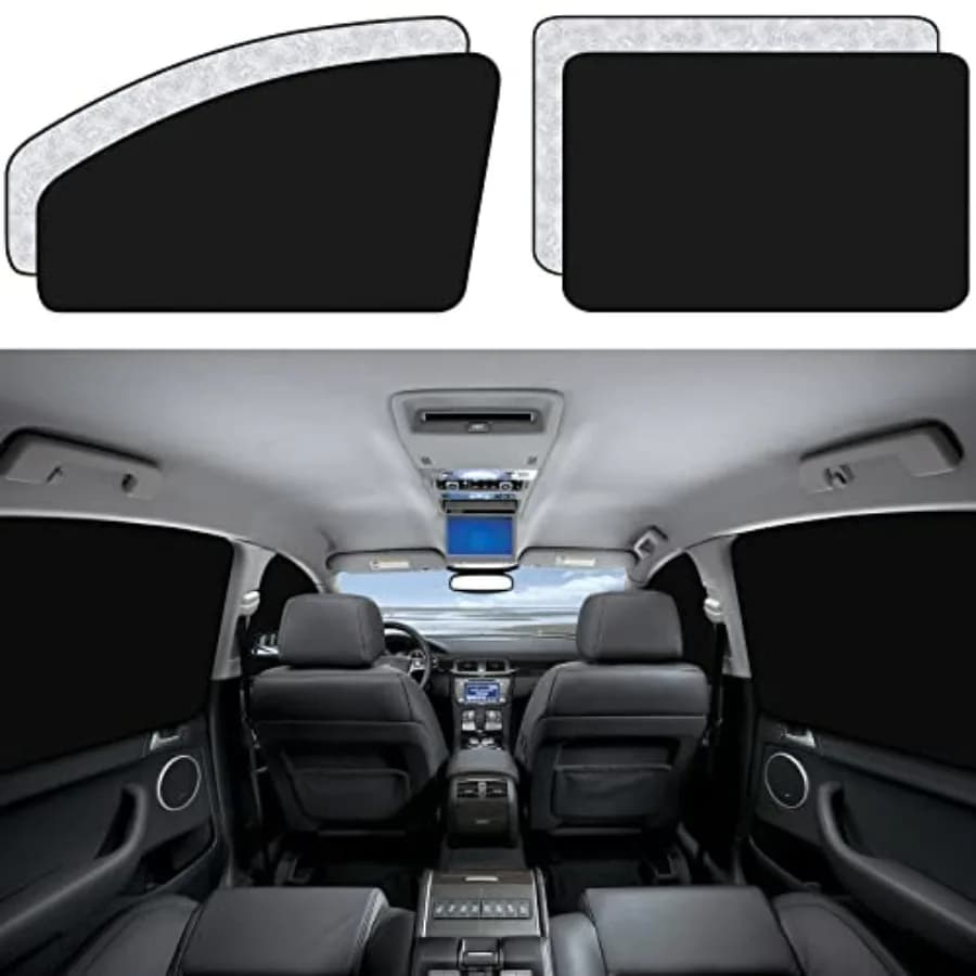 Tendine Parasole per Finestrini Auto - Set da 4 Pezzi, Oscuranti per Privacy, Tende da Campeggio per Auto, Accessori per Dormire in Famiglia
