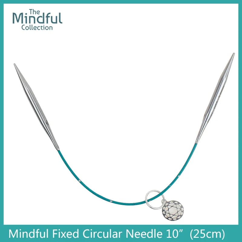 1 pezzo Knitters Pride Mindful 10 "(25 cm) Ago da maglia circolare fisso