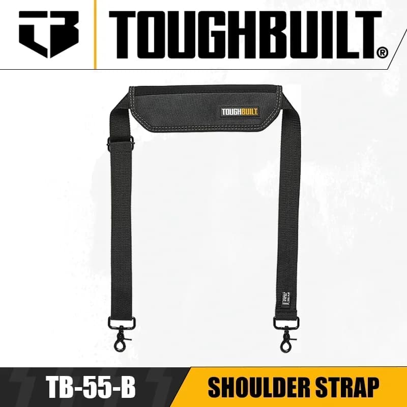 Kit Tracolla TOUGHBUILT, Cinghia per Cesto Portautensili, Tracolla Protettiva Comoda per Zaino, TB-55-B