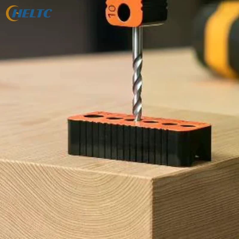 Drill Guide Hole Jig Block 4-10mm Adjustable Positioner for DIY Picture Frame Joints Home Decoration Tools