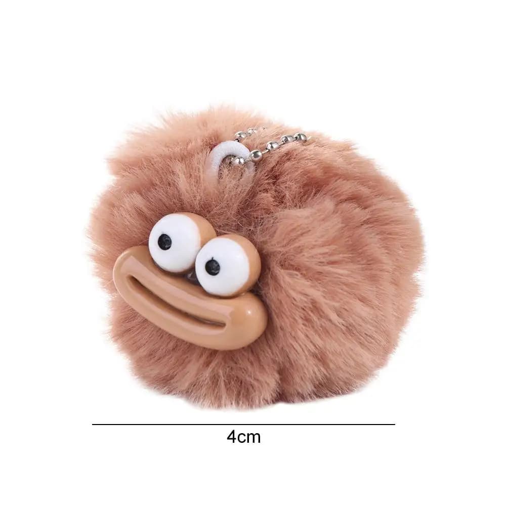 Portachiavi Divertente a Forma di Clown Cartone Animato, Mini Portachiavi Peluche con Bocca a Salsiccia, Ciondolo Kawaii Y2K a Bocca Grande da Appendere alla Borsa