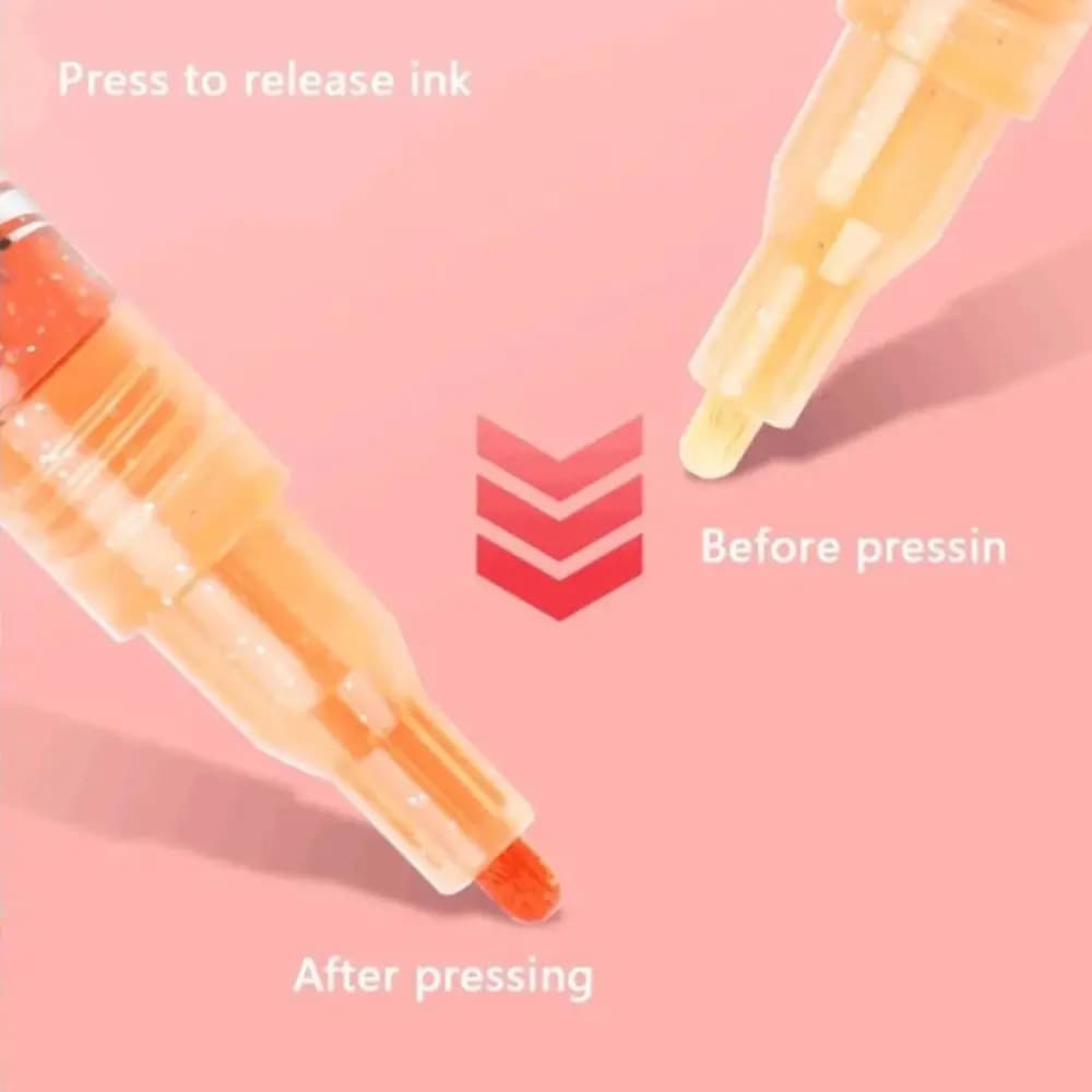 Professional 12 Colors Glitter Pen 24 Colors Quick-Drying Acrylic Pen Set Water-Based Easy to Clean Water-Based Pen Calligraphy