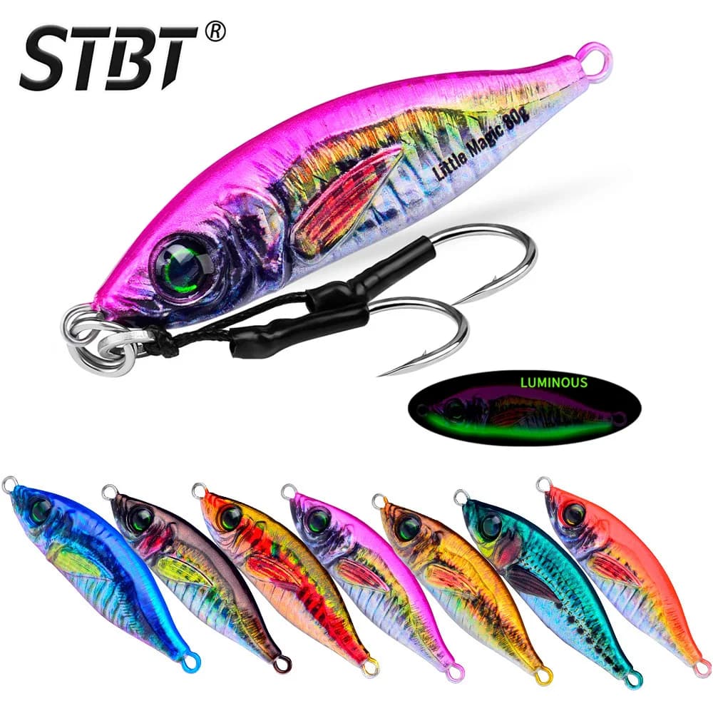 30g 40g 60g 80g jigging richiamo esca da pesca metallo jig spinnerbait isca artificiale pesca spiners de metallo jig testa whopper plopper