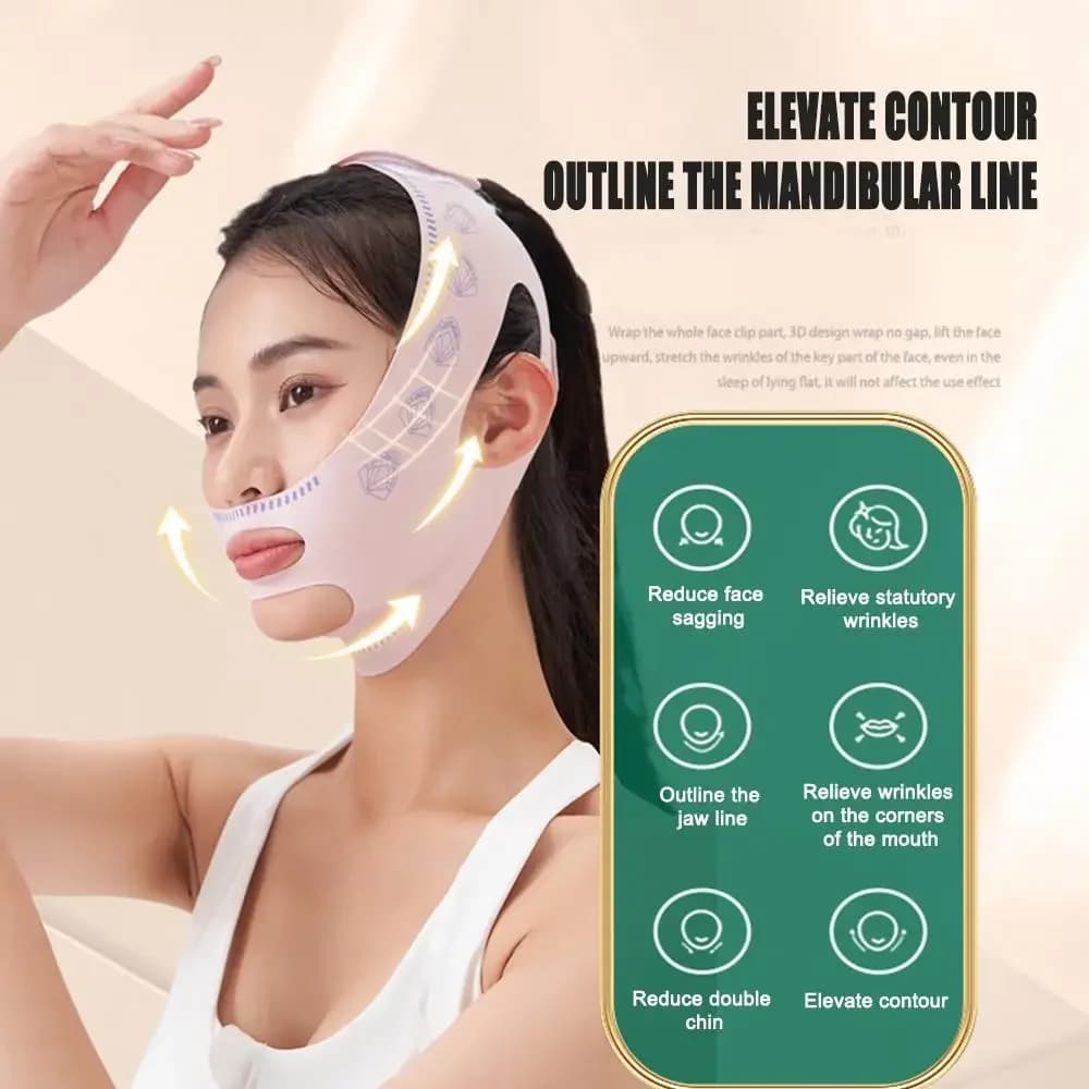 Beauty Health Menth Slimming Glove V Shaper V Line Lifting Mask Face Lifting Belt Anti-wrinkles Mask for Sleep