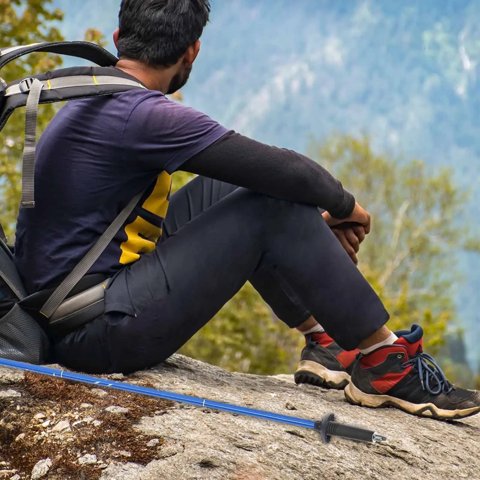 Punta per bastone da trekking in carbonio, tungsteno e gomma resistente all'usura per rocce dure, accessori per bastoni da escursionismo e arrampicata.