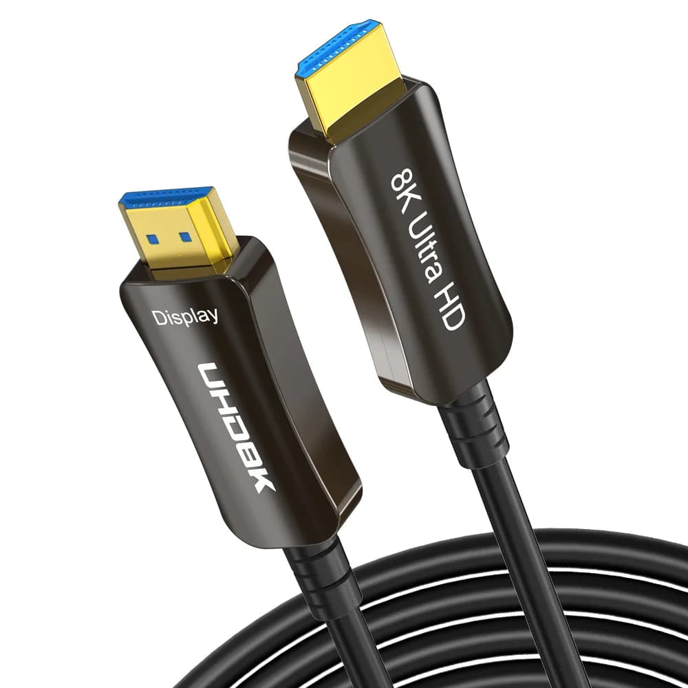 Cavo in Fibra Ottica HDMI 2.1 48Gbps DSC 8K 60Hz 4K 144Hz eARC HDR HDCP 2.2 2.3 per Apple TV Box, Proiettore, PS5/4, RTX RX
