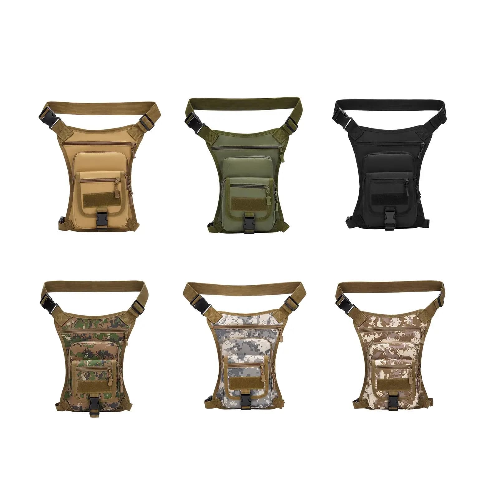 Men's Running Waist Bag with Adjustable Shoulder, Waterproof Shoulder Bag