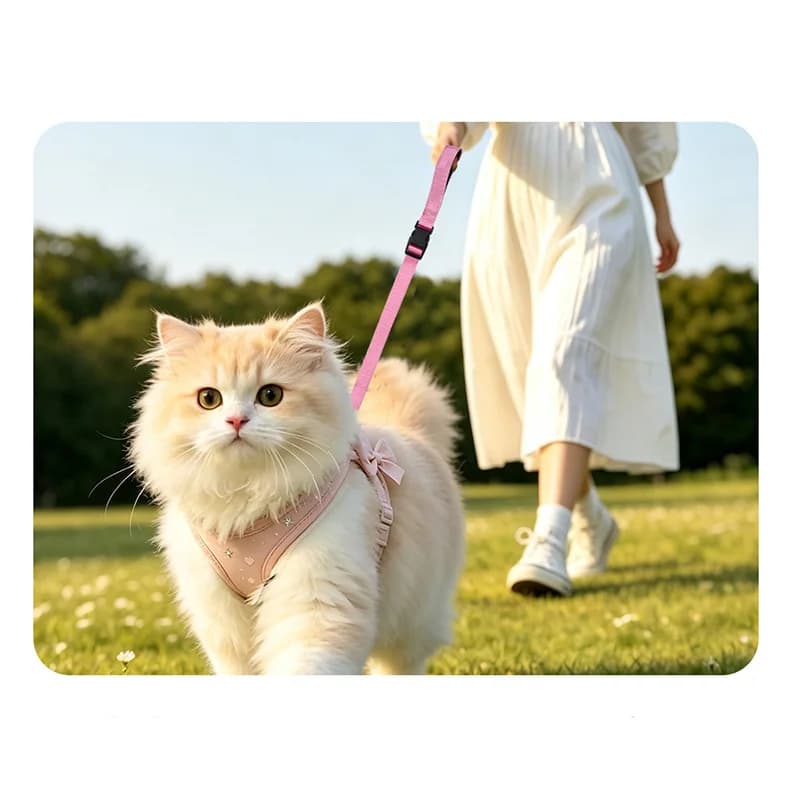 New Cats Dogs Harness Collar Lead Strap Night Reflection Dog Pet Towing Rope Guard Rope Pet Walking Training Leash