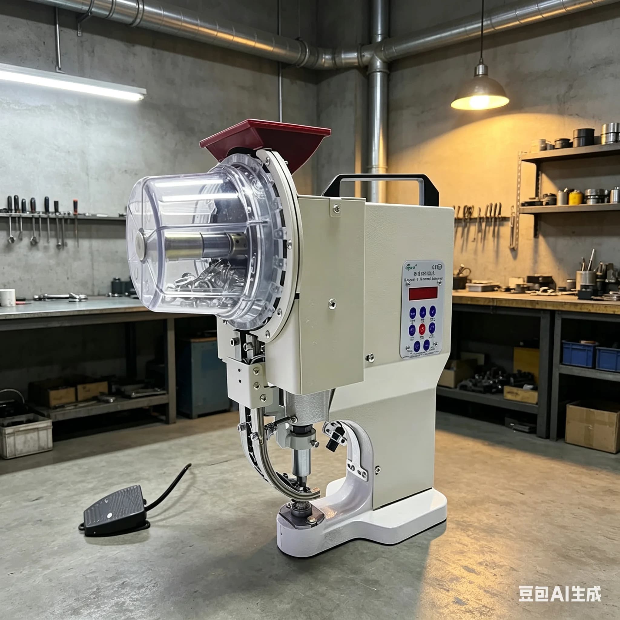Macchina Automatica per Foratura Occhielli in Acciaio Inox da 12mm per Borse/Etichette