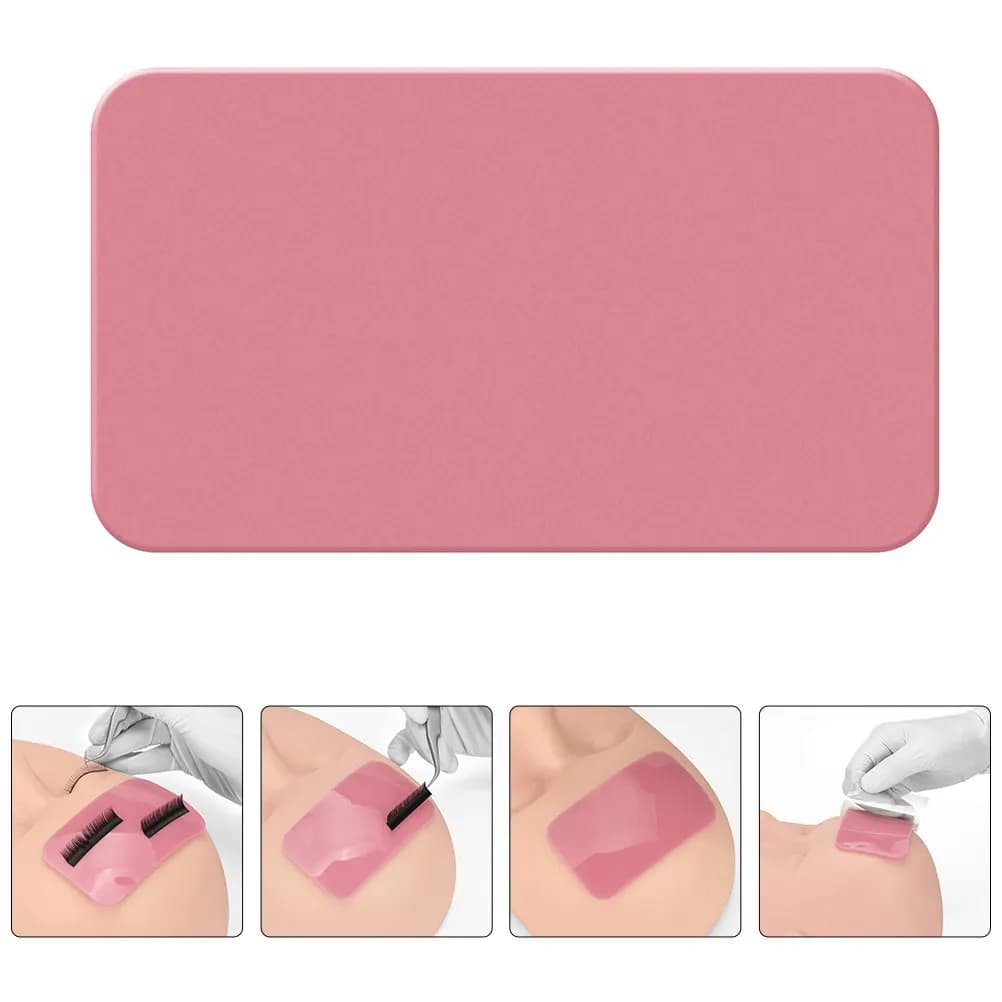 Pad in Silicone per Innesto Ciglia, Supporto Portatile Leggero per Extension Ciglia, Porta Ciglia Finte, Pad in Silicone per Fronte