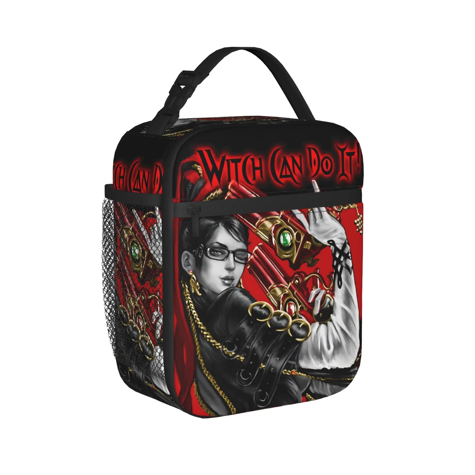 Borsa termica per il pranzo Witch Can Do It Bayonettas, borsa termica portatile e riutilizzabile, borsa termica per il pranzo, borsa per il pranzo da ufficio, borsa per il cibo da viaggio