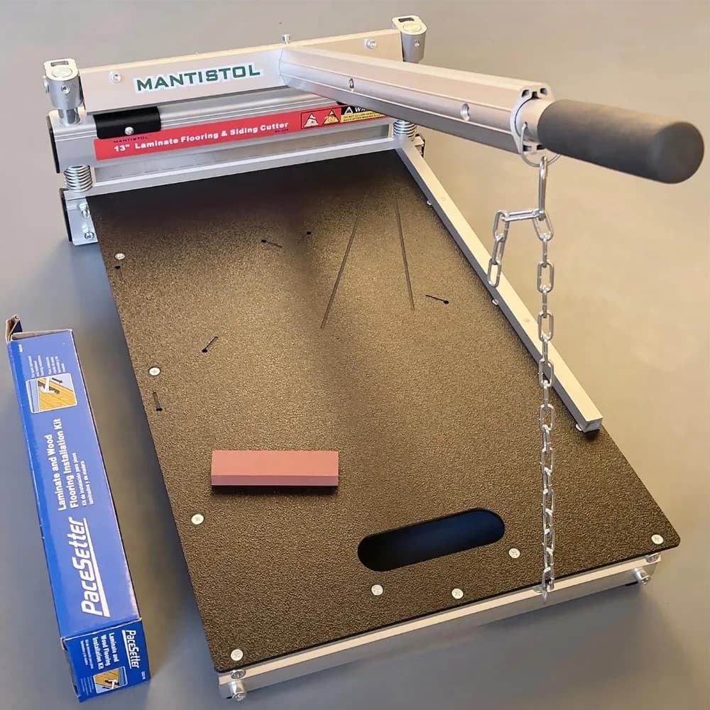 Taglierina per pavimenti in laminato Pro da 13" MC-330 con kit di installazione per pavimenti in laminato per laminato, plancia in vinile