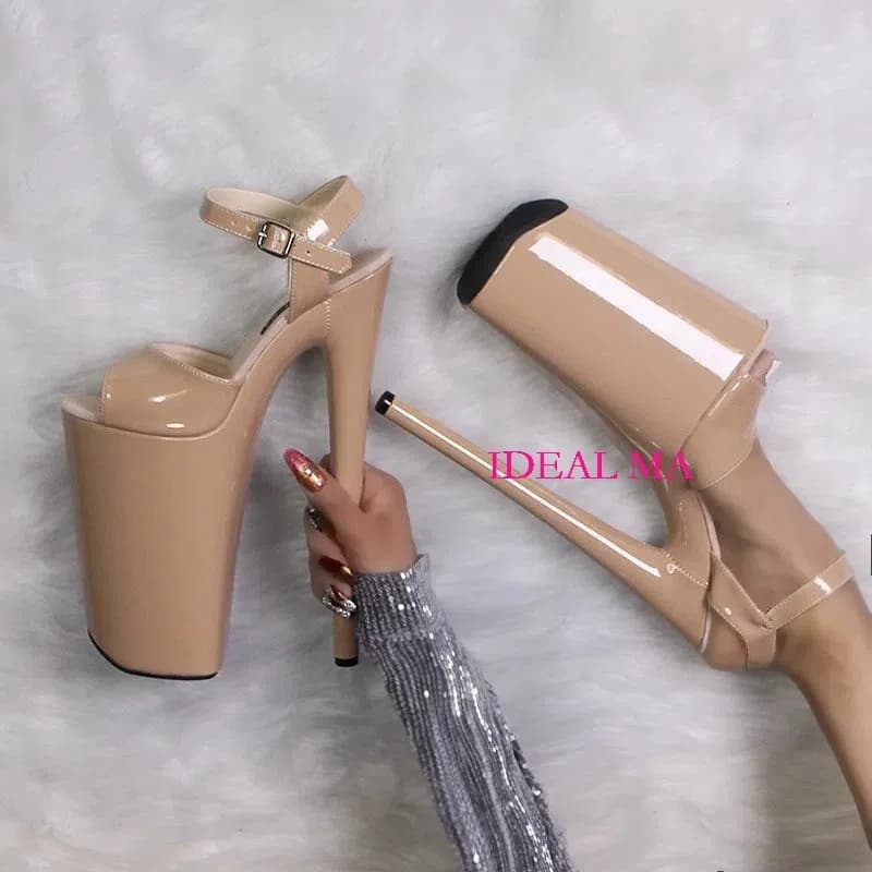 Nuove scarpe da pole dance sandali con tacco alto 26 cm modello da palcoscenico passerella scarpe da donna