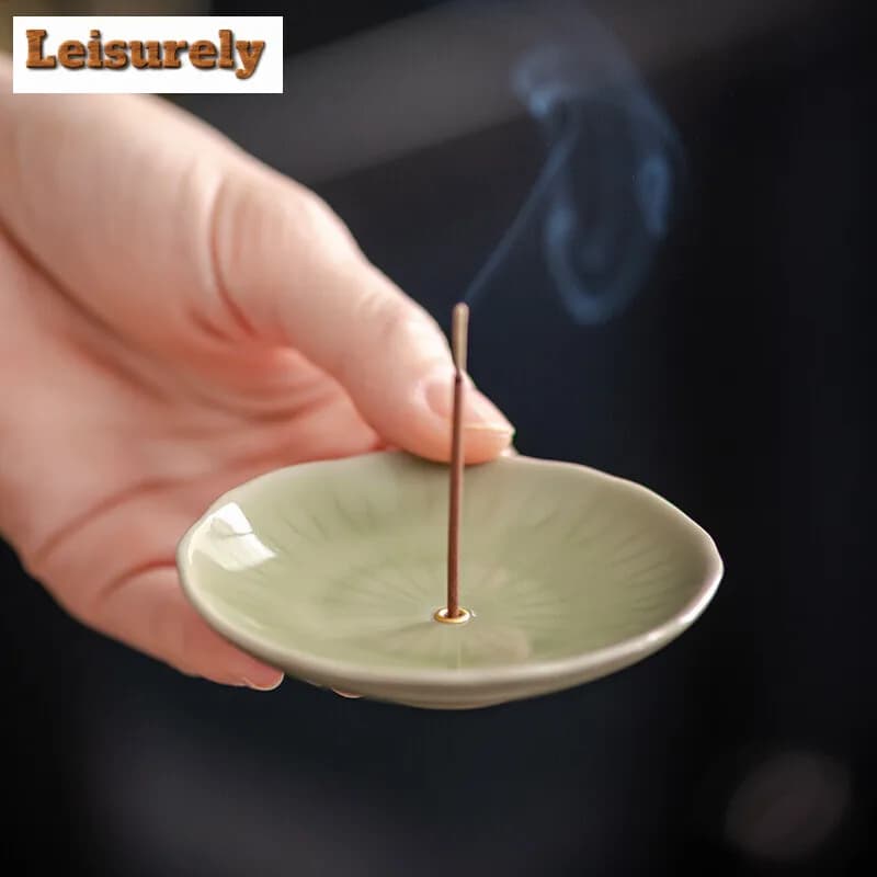 Imitazione canzone piccolo bastone porta incenso creativo Celadon aromaterapia forno casa Indoor Agarwood legno di sandalo bruciatore di incenso