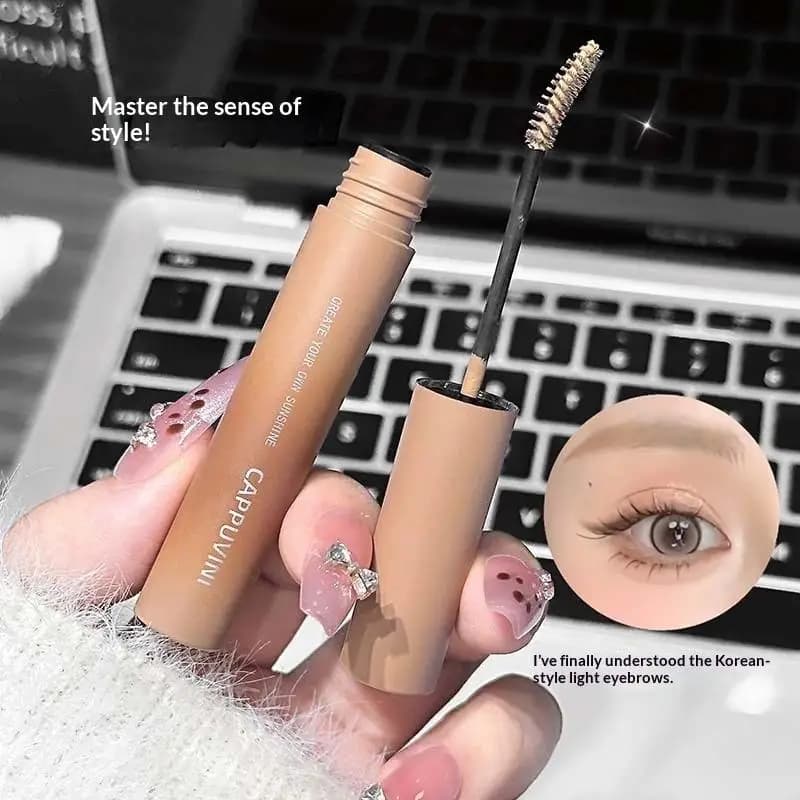 Cappuvini 3D Eyebrow Dye Cream Long Lasting Brown Color Eyebrow Mascara Tint Sweatproof Wild Brow Enhancer Cream Cosmetics