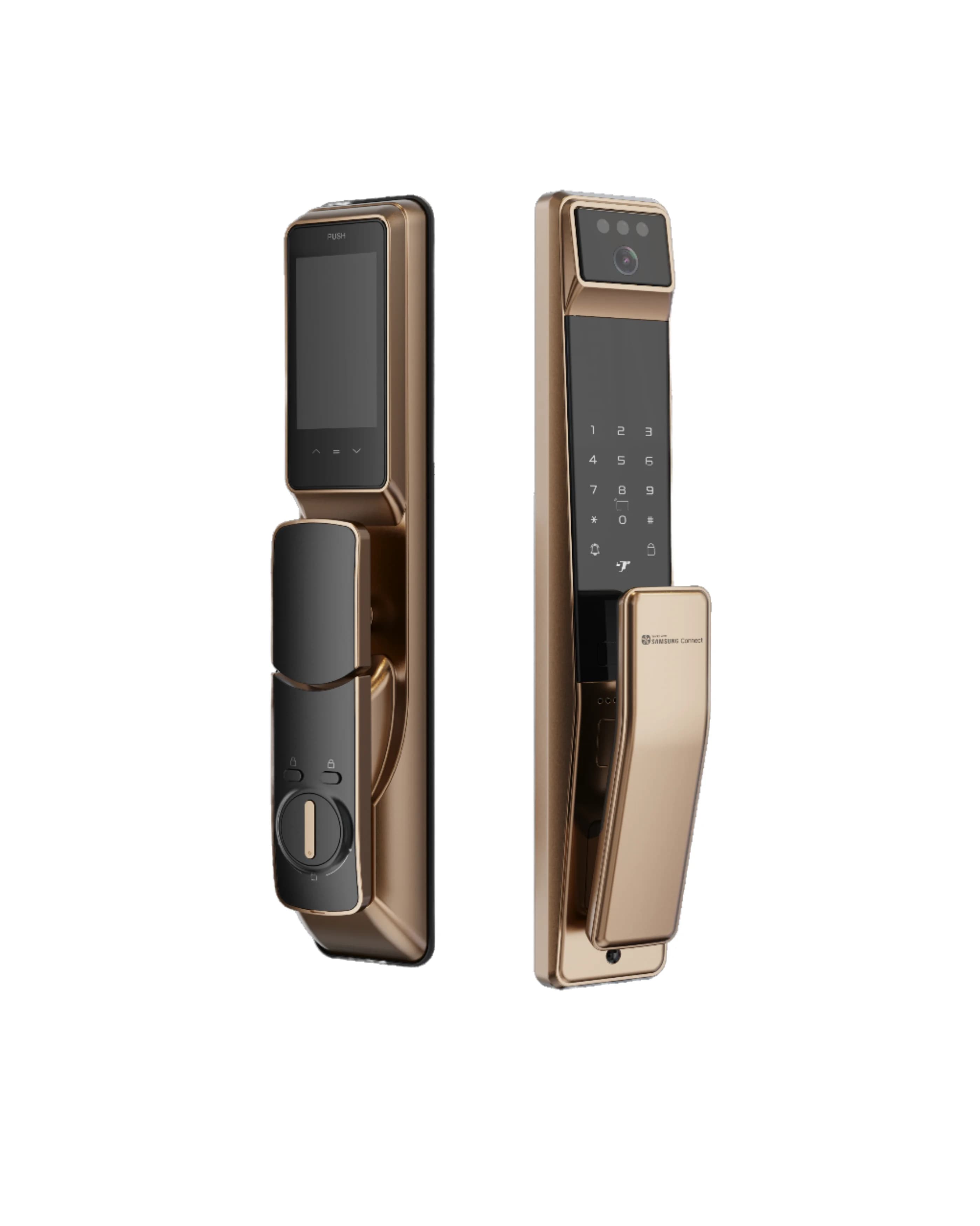 UIELOCK Smart Door Lock Riconoscimento facciale 3D Citofono visivo Sblocco delle vene delle dita App Tuya Controllo remoto Rete WiFi Dati cloud