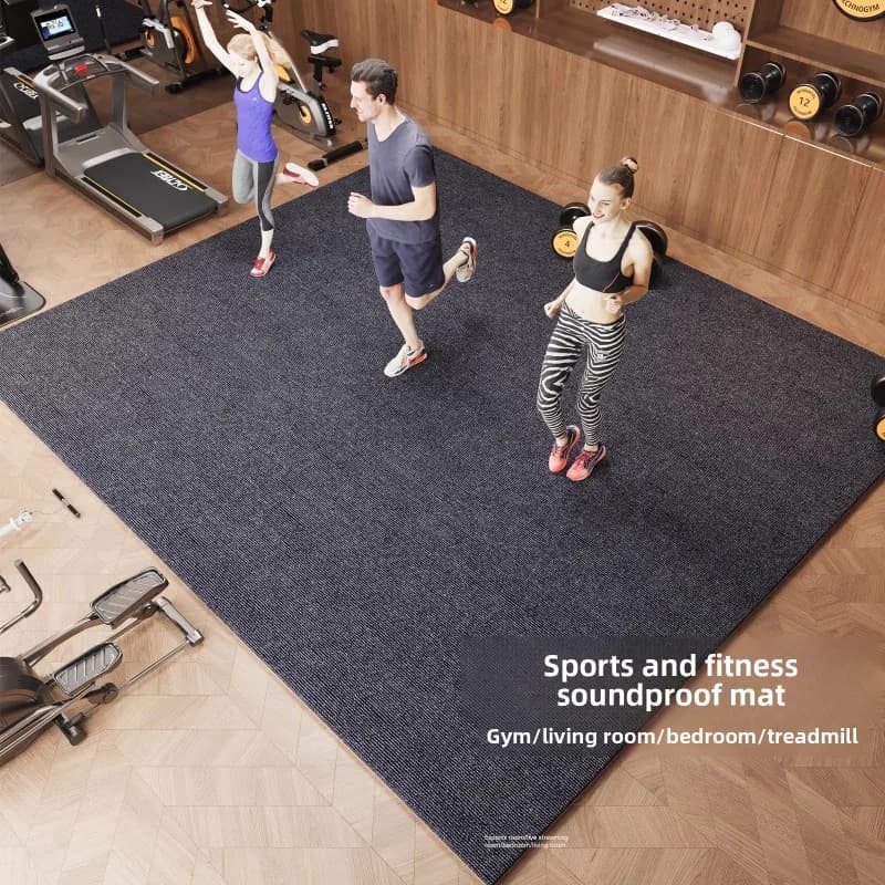 Indoor Jump Rope Soundproof Anti Slip Large Size Gym Floor Thick Exercise Mat Yoga Mat Thick Gymnastics Mat Exercise Mat
