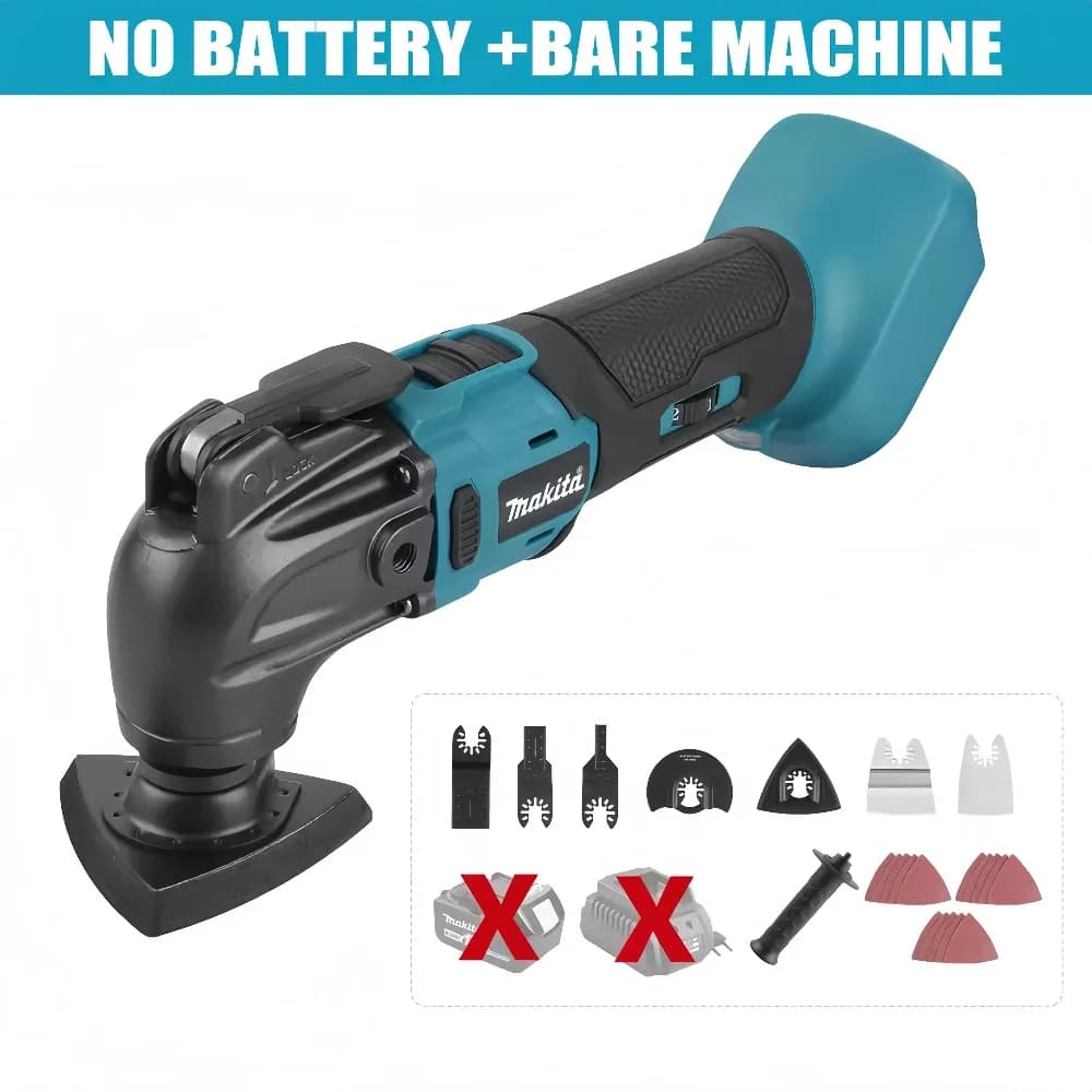 2026 Makita Utensile Elettrico Oscillante Multifunzione Brushless Senza Fili con Attacco Rapido Compatibile