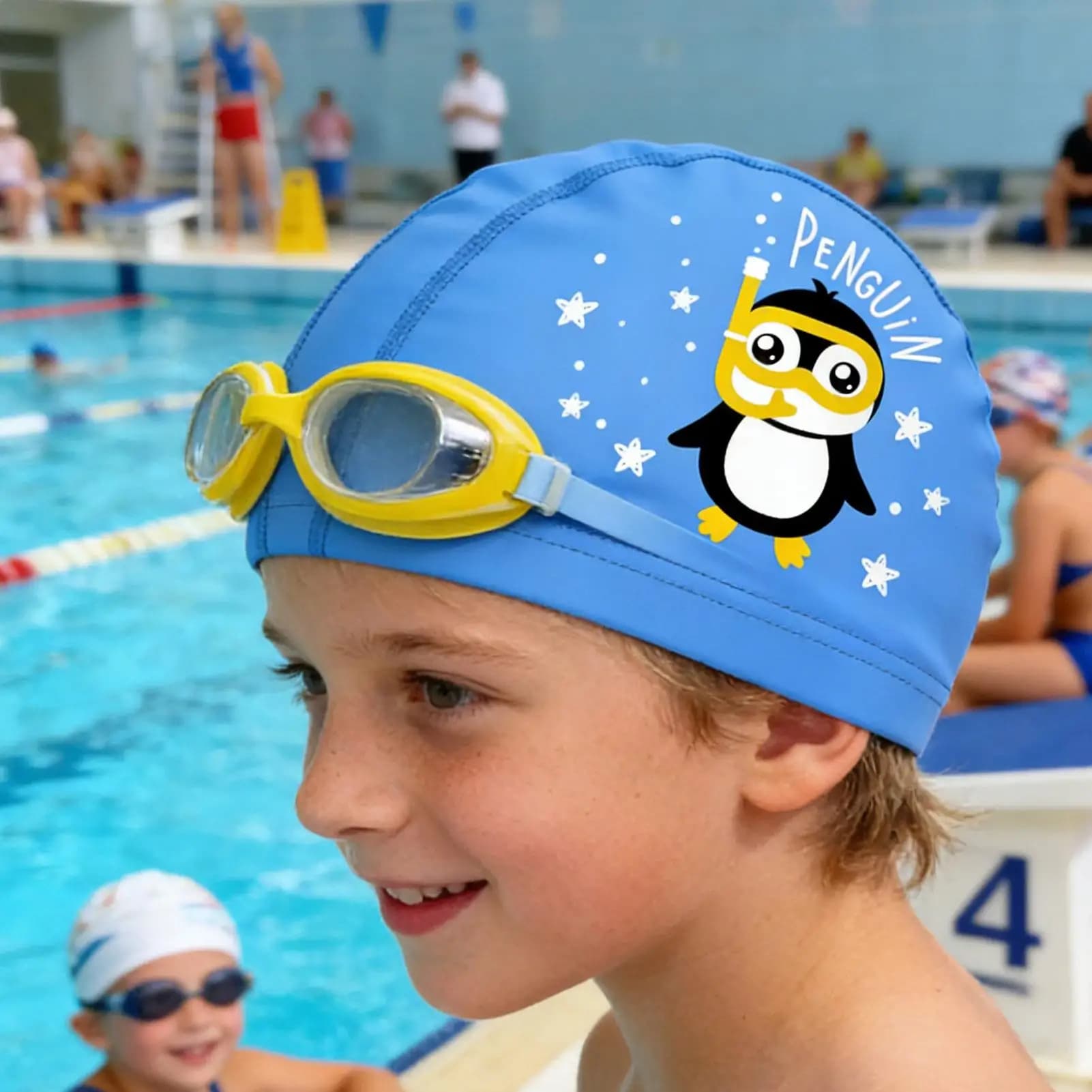 Waterproof Swimming Headphones for Swimming Pool, Eye Protection, for Long Hair, for Kids and Adults, Swimming Accessories