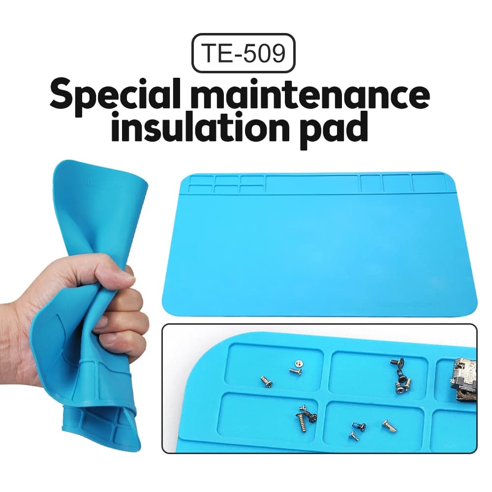 Tappetino isolante termico tappetino di riparazione in Silicone per saldatore riparazione Computer tappetini resistenti al calore per uso domestico