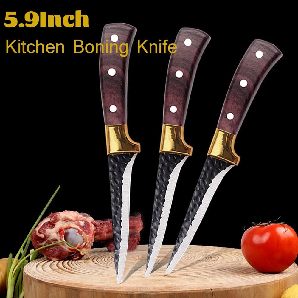 Stainless Steel Professional Bone Knife Cooking Knife Knife Butcher Knife For Fruit Slicing Chef Knife Handmade Kitchen Knife