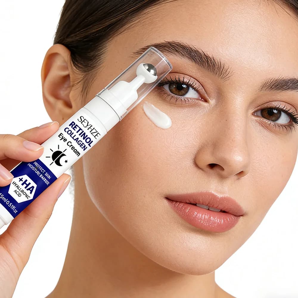 SEYHZE Collagen Eye Cream at retinol 15ml Instant Lifting Eye Skin Hydrating Scraper Hydrating with caffeine Niacinamide B