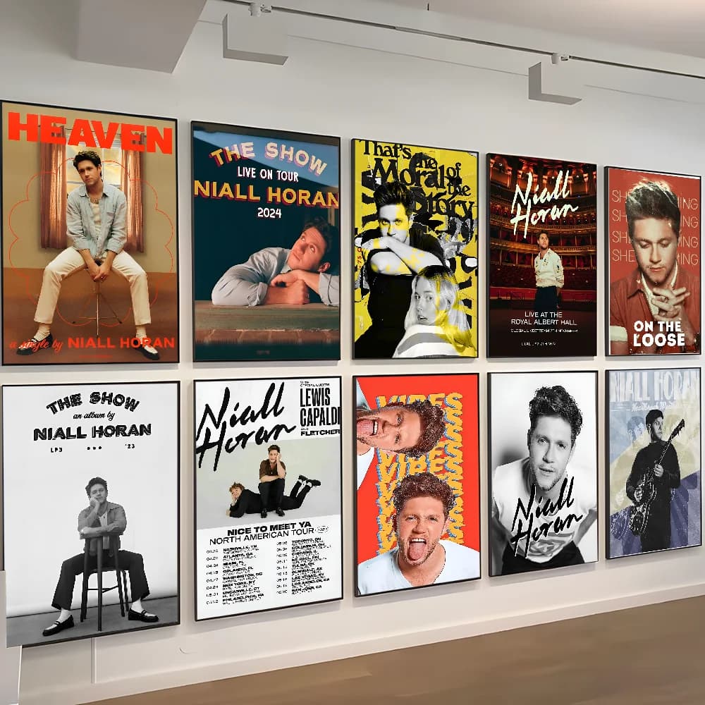 N-Niall H-Horan Pop Singer Poster Poster Anime Sticky Whitepaper Sticker DIY Room Bar Cafe Kawaii Room Decor