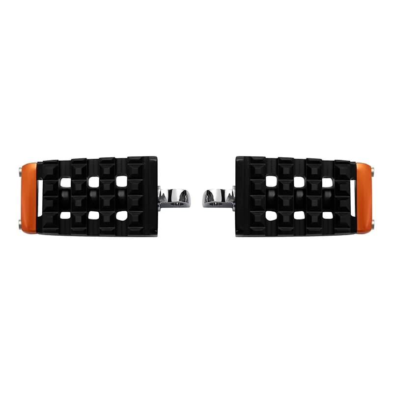 Poggiapiedi in alluminio per moto per Harley Dyna Sportster Touring Softail Fat Boy XL 883 Supporto maschio cromato/nero