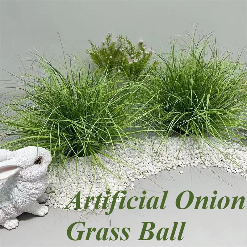 Artificial onion grass ball Material PVC Onion grass ball Green plant Wedding party Garden landscape decoration Grass ball