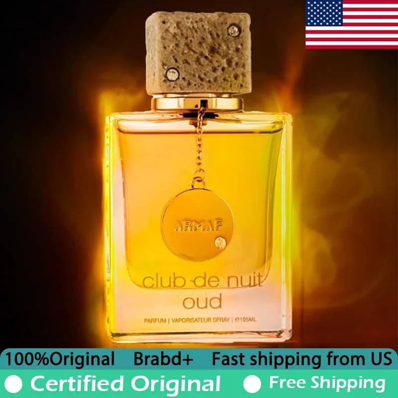 Armaf Club De Nuit Oud Eau de Parfum 3.6 Once (105 ml) Natural Floral Oriental Perfume Long-Term with Feromoni - Premium Arabic Colonia
