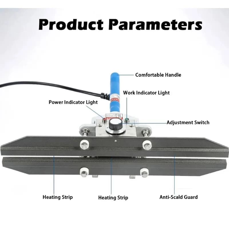 Professional Electric Impulse Sealer Hand Sealing Machine 20/30/40/50cm Length Sealer Pliers For Foil Bag Composite Film220/110V
