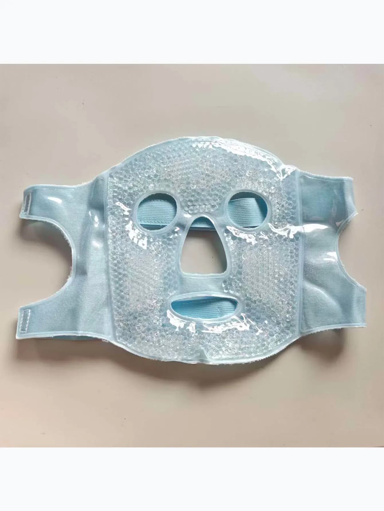 Mask Viso Gel Refreshing, Facial Mask with Frost/Freddo Pearls, Satin Face Mask Rassodante, Ice Shaving for Face, SPA Face for Sleep